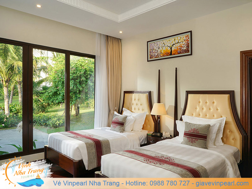 vinpearl nha trang bay resort & villas phòng 2 giường hướng hồ bơi